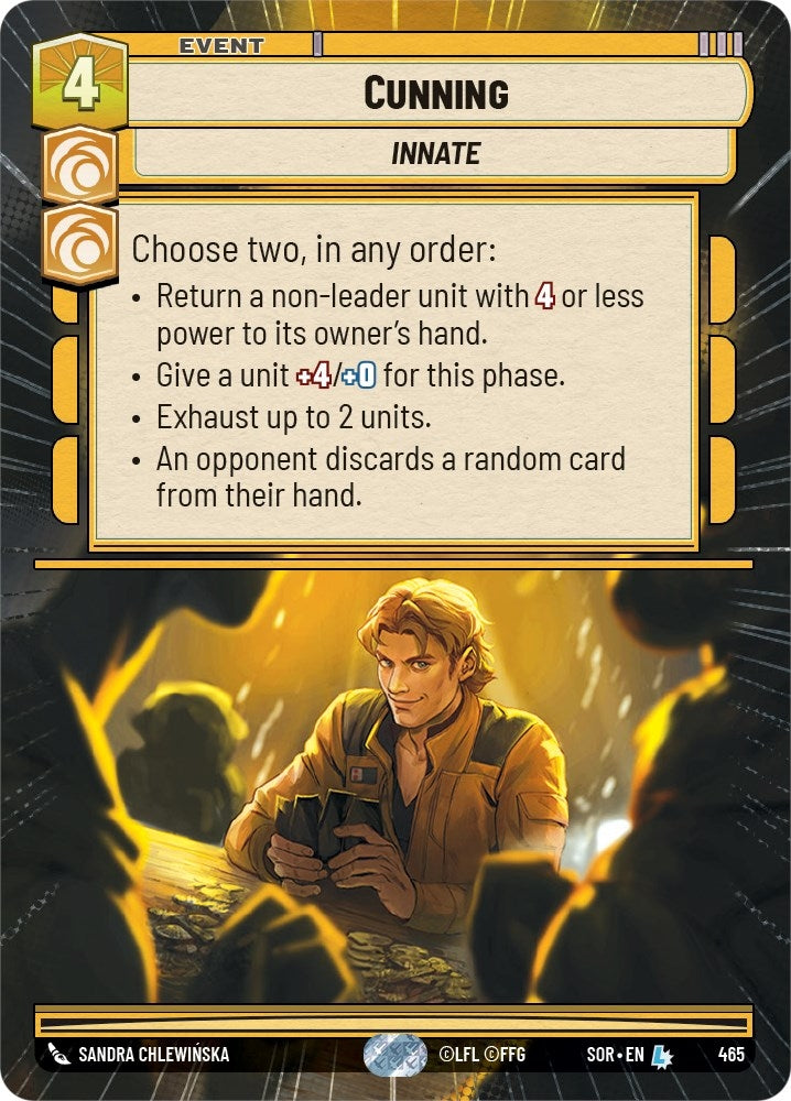 Cunning (Hyperspace) (465) (SOR) - Star Wars: Unlimited Single