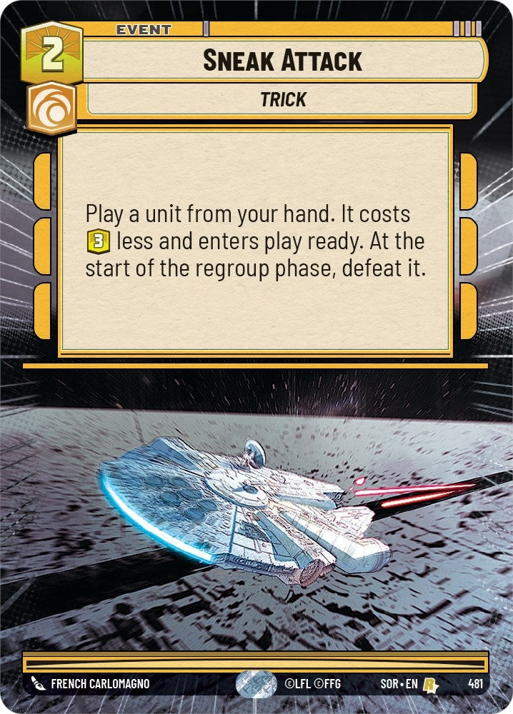 Sneak Attack (Hyperspace) (481) (SOR) - Star Wars: Unlimited Single