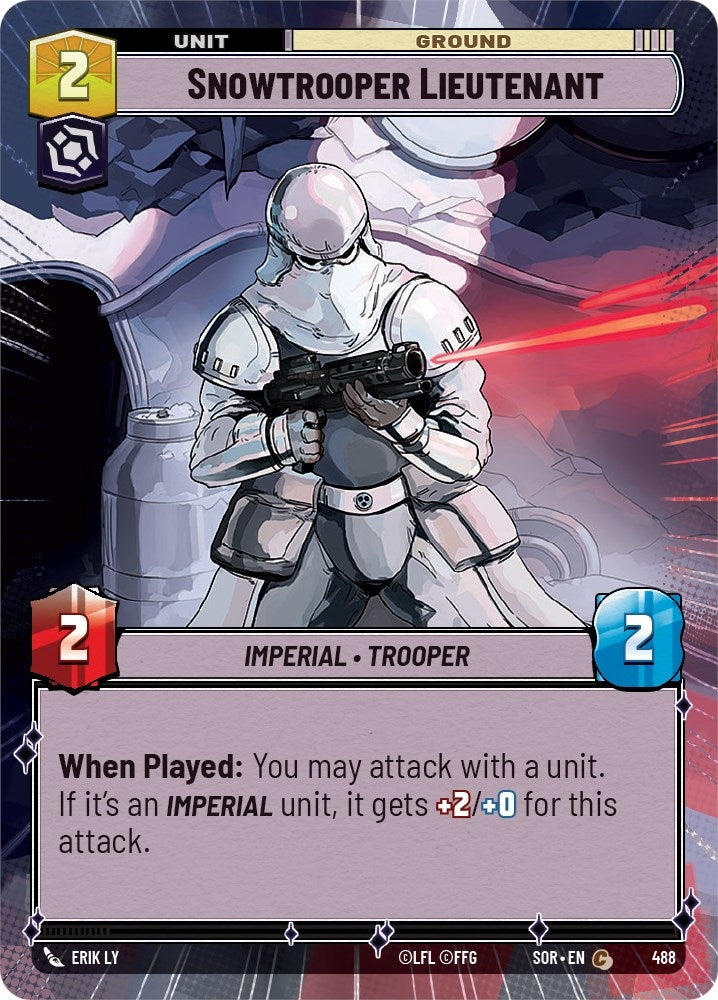 Snowtrooper Lieutenant (Hyperspace) (488) (SOR) - Star Wars: Unlimited Single