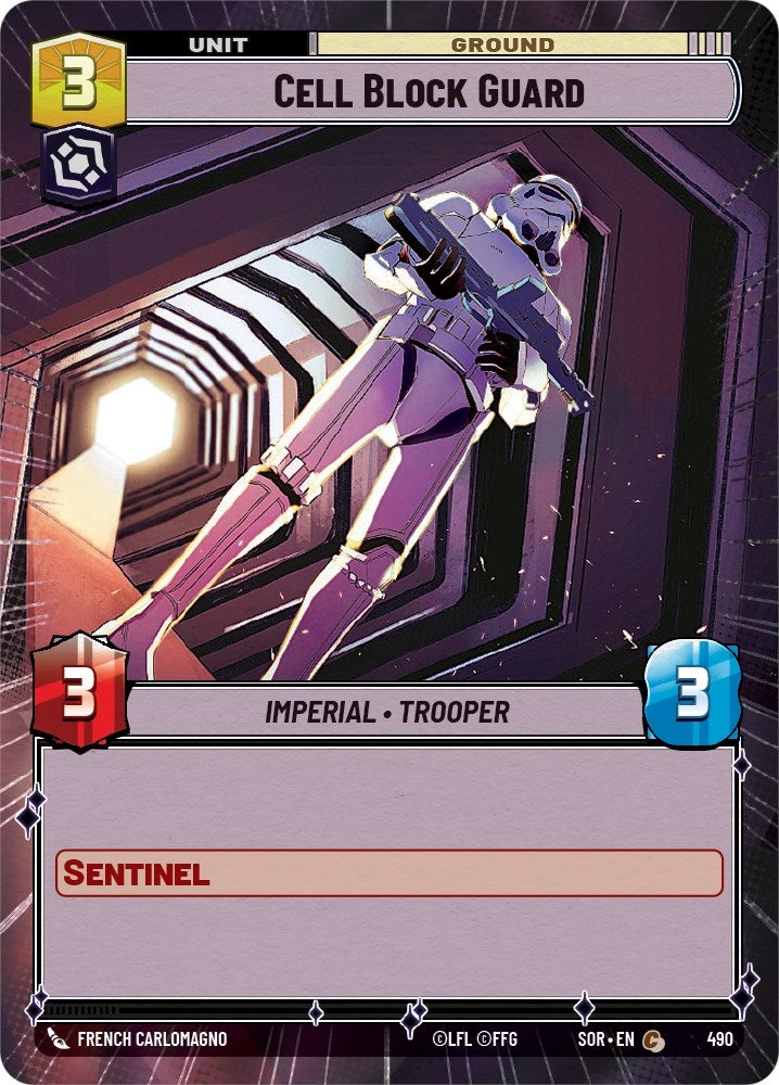 Cell Block Guard (Hyperspace) (490) (SOR) - Star Wars: Unlimited Single