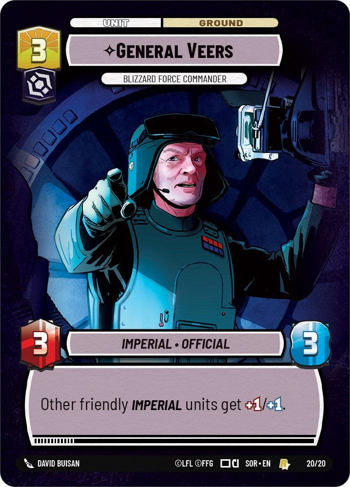 General Veers - Blizzard Force Commander (20) (SOR-WPP) - Star Wars: Unlimited Single