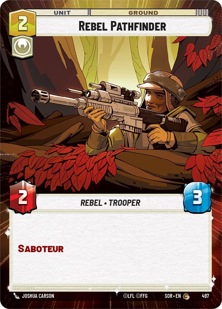 Rebel Pathfinder (Hyperspace) (497) (SOR) - Star Wars: Unlimited Single