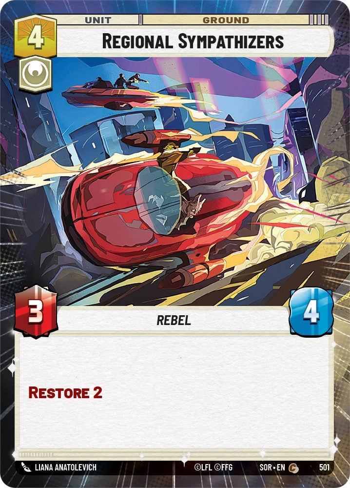 Regional Sympathizers (Hyperspace) (501) (SOR) - Star Wars: Unlimited Single