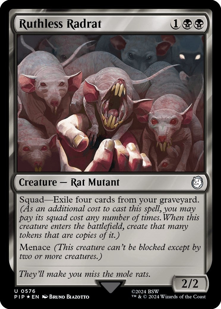 Ruthless Radrat (Surge Foil) (576) [PIP] - MTG Single