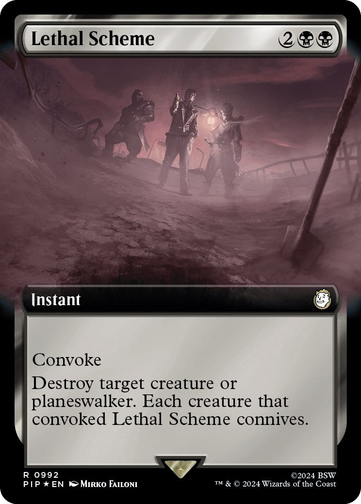 Lethal Scheme (Extended Art) (Surge Foil) (992) [PIP] - MTG Single