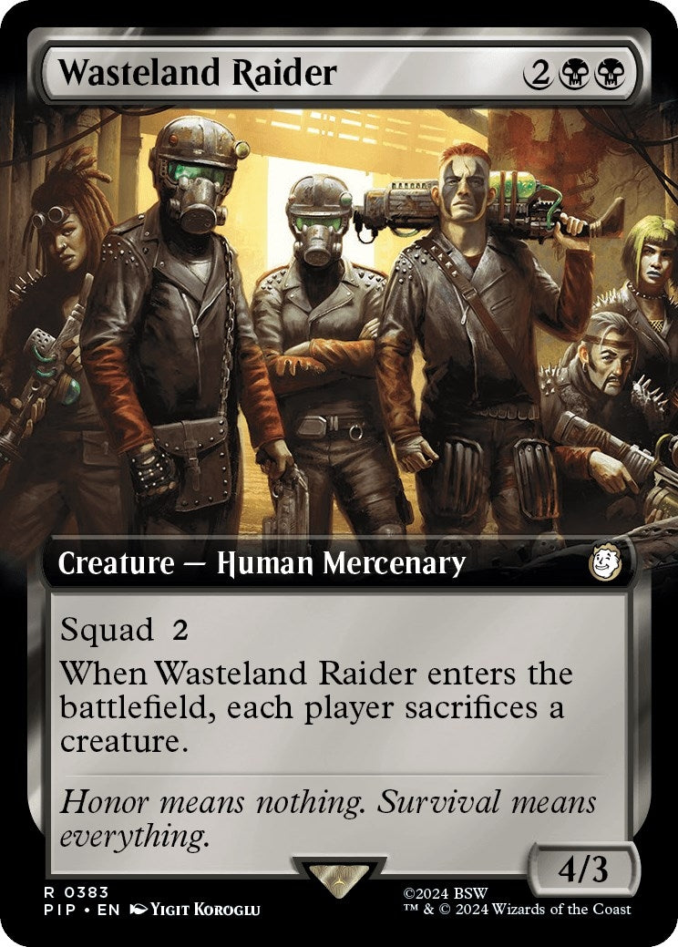 Wasteland Raider (Extended Art) (383) [PIP] - MTG Single
