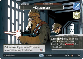 Chewbacca - Walking Carpet (Showcase) (255) (SOR) - Star Wars: Unlimited Single
