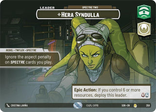 Hera Syndulla - Spectre Two (Showcase) (259) (SOR) - Star Wars: Unlimited Single
