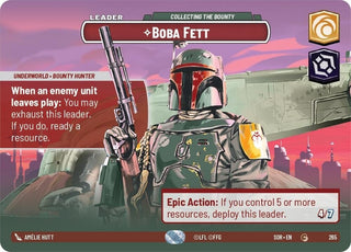 Boba Fett - Collecting the Bounty (Showcase) (265) (SOR) - Star Wars: Unlimited Single