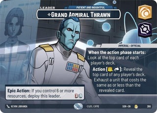 Grand Admiral Thrawn - Patient and Insightful (Showcase) (266) (SOR) - Star Wars: Unlimited Single
