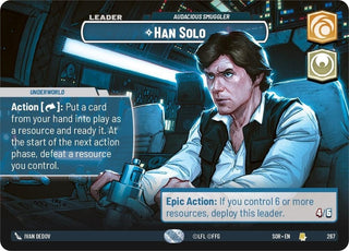 Han Solo - Audacious Smuggler (Showcase) (267) (SOR) - Star Wars: Unlimited Single