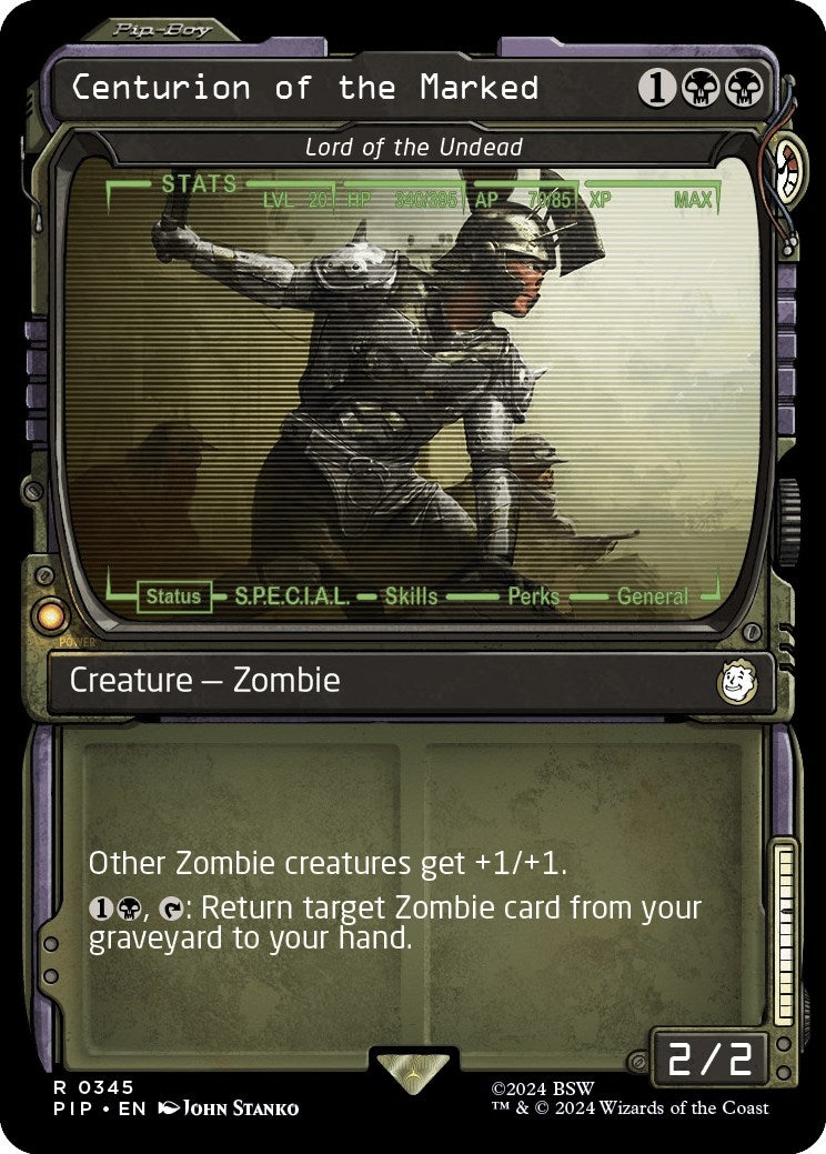 Centurion of the Marked - Lord of the Undead (Showcase) (345) [PIP] - MTG Single