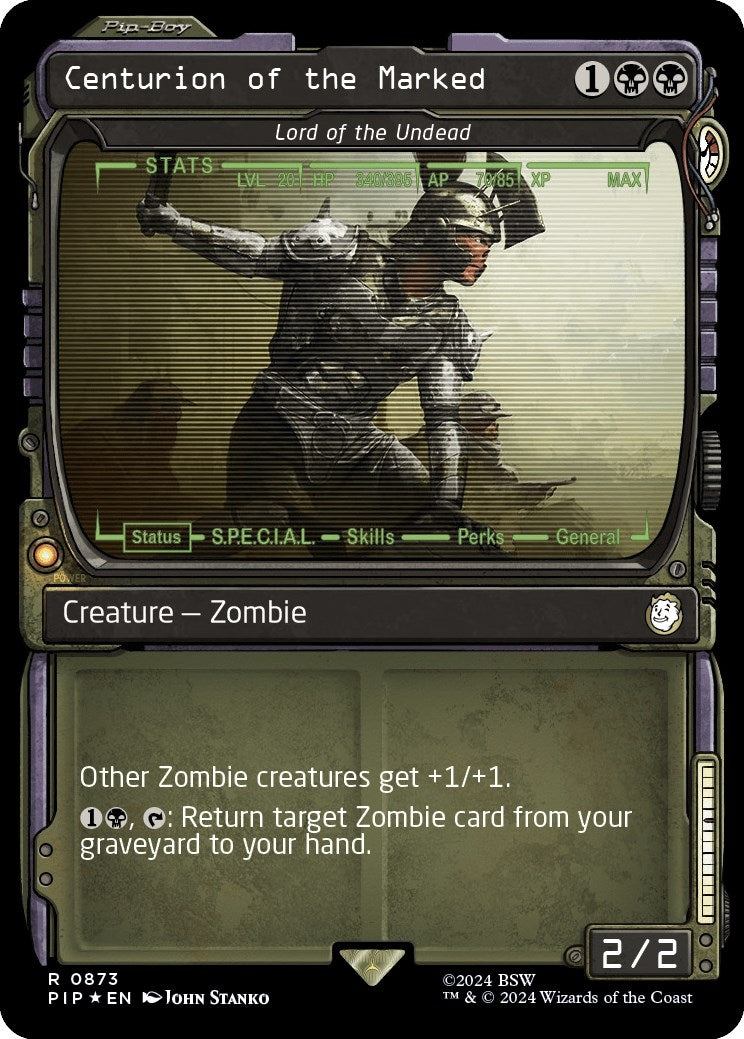 Centurion of the Marked - Lord of the Undead (Showcase) (Surge Foil) (873) [PIP] - MTG Single