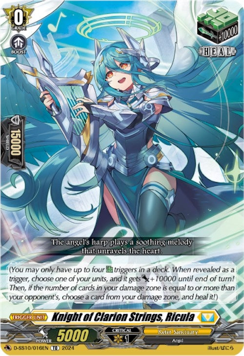 Knight of Clarion Strings Ricula (10016) [D-SS10] - Cardfight Vanguard Single