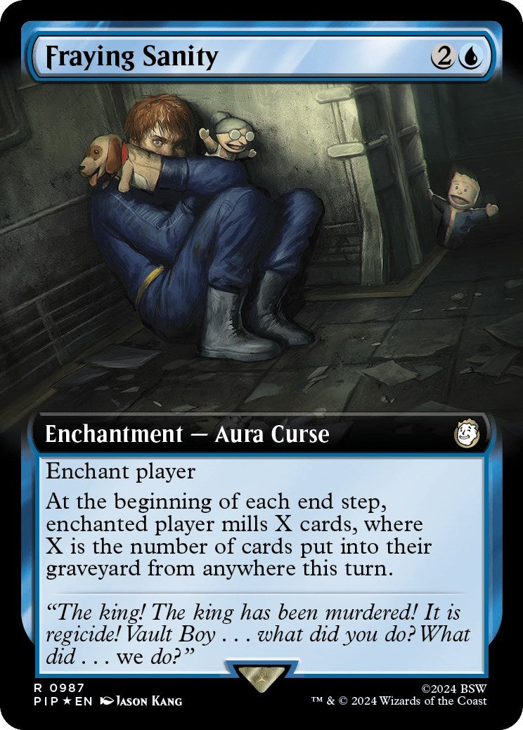 Fraying Sanity (Extended Art) (Surge Foil) (987) [PIP] - MTG Single
