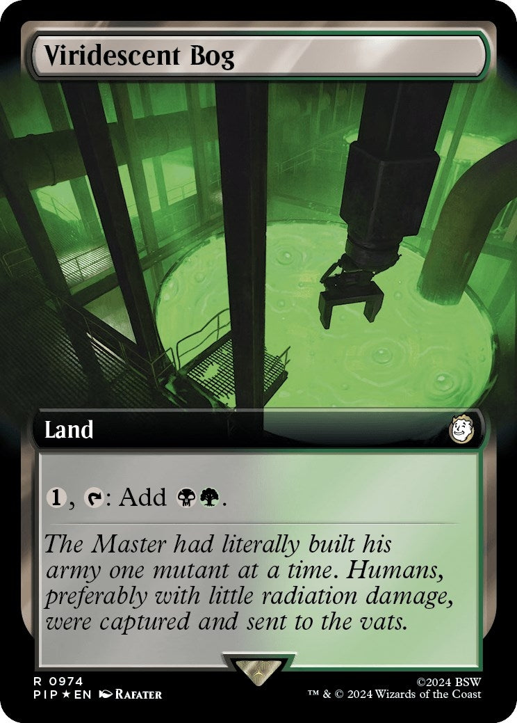 Viridescent Bog (Extended Art) (Surge Foil) (974) [PIP] - MTG Single