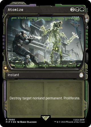 Atomize (Showcase) (Surge Foil) (866) [PIP] - MTG Single