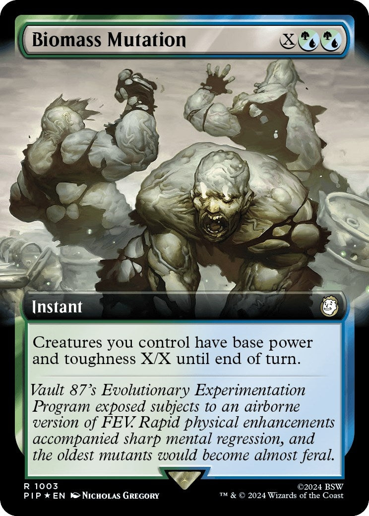 Biomass Mutation (Extended Art) (Surge Foil) (1003) [PIP] - MTG Single
