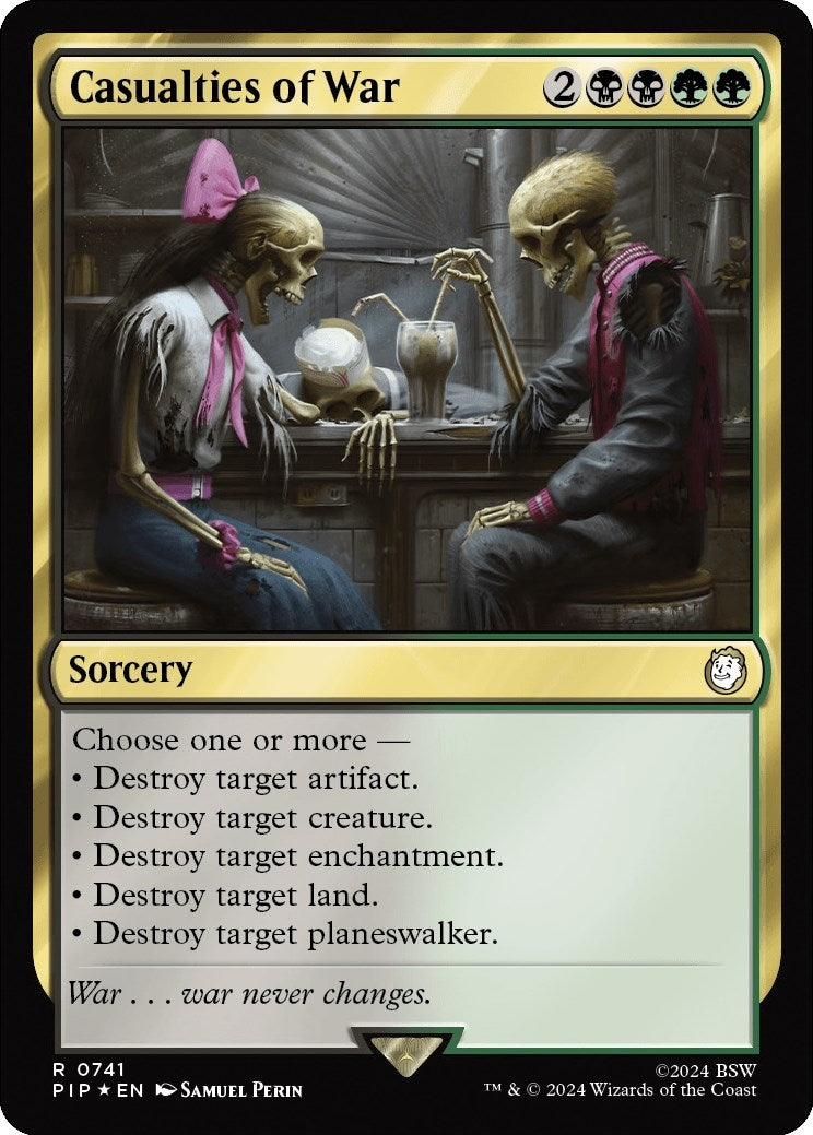 Casualties of War (Surge Foil) (741) [PIP] - MTG Single