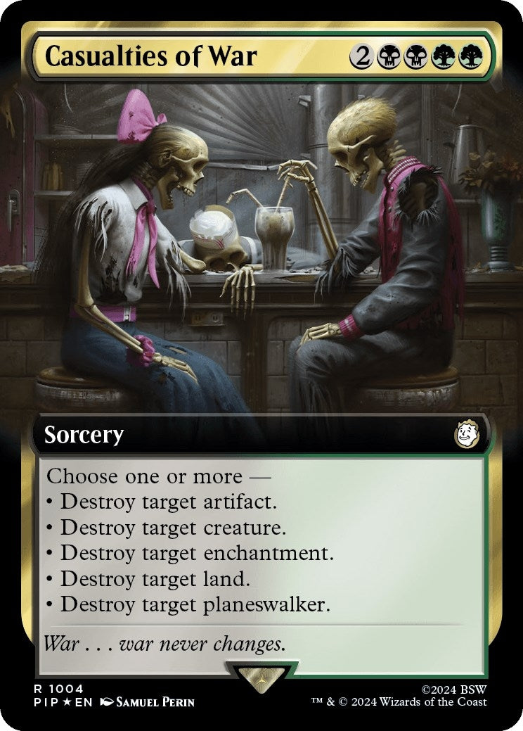 Casualties of War (Extended Art) (Surge Foil) (1004) [PIP] - MTG Single