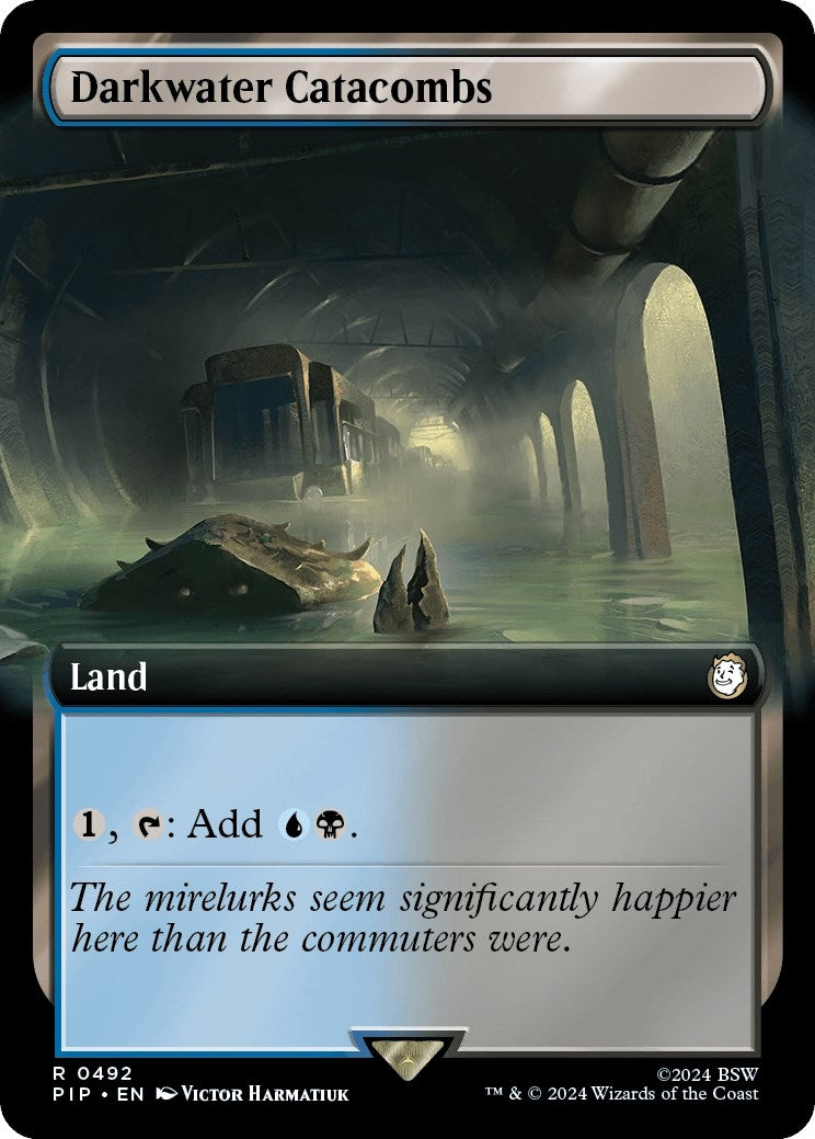 Darkwater Catacombs (Extended Art) (492) [PIP] - MTG Single