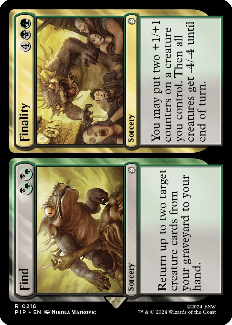Find // Finality (216) [PIP] - MTG Single