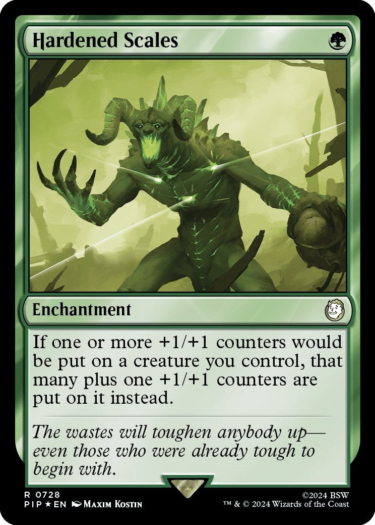 Hardened Scales (Surge Foil) (728) [PIP] - MTG Single