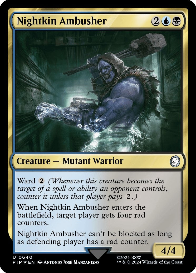 Nightkin Ambusher (Surge Foil) (640) [PIP] - MTG Single