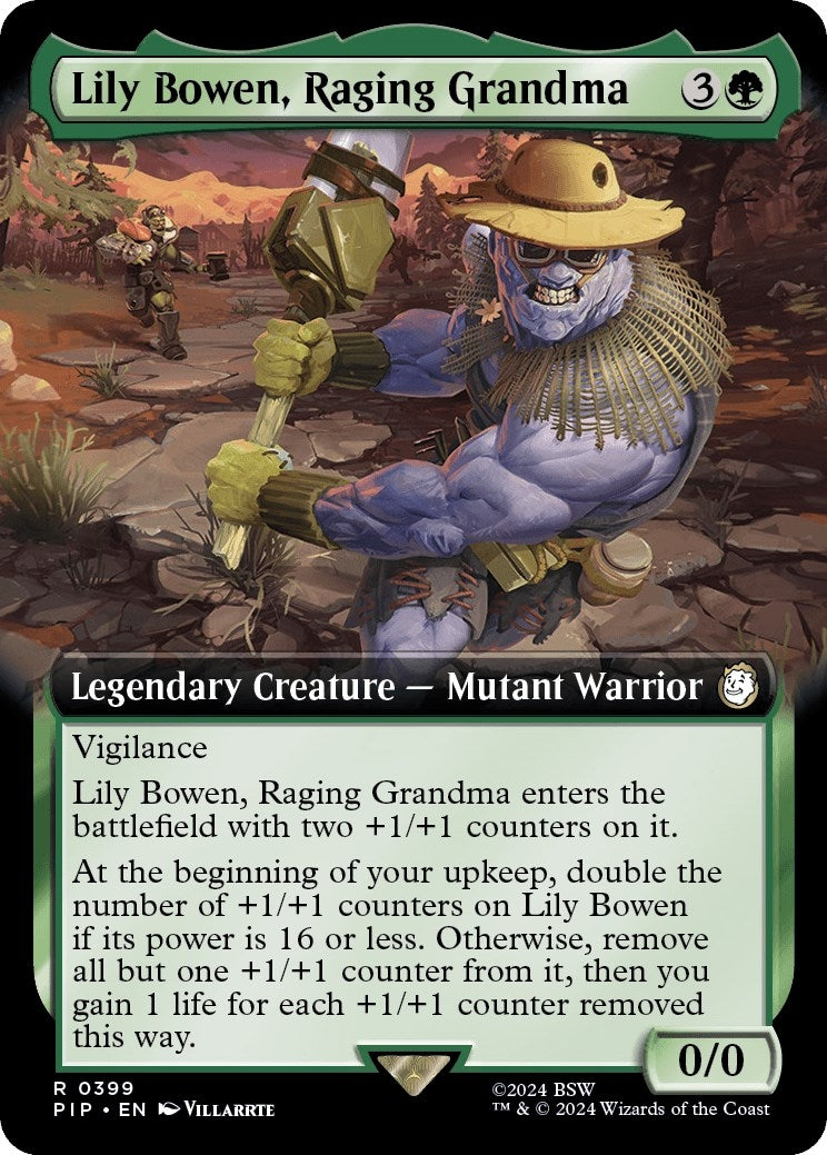 Lily Bowen Raging Grandma (Extended Art) (399) [PIP] - MTG Single