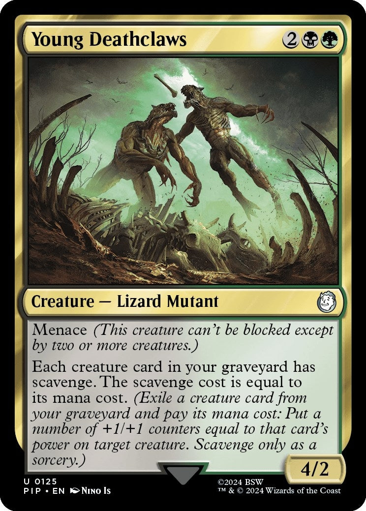 Young Deathclaws (125) [PIP] - MTG Single