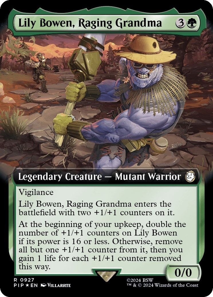 Lily Bowen Raging Grandma (Extended Art) (Surge Foil) (927) [PIP] - MTG Single