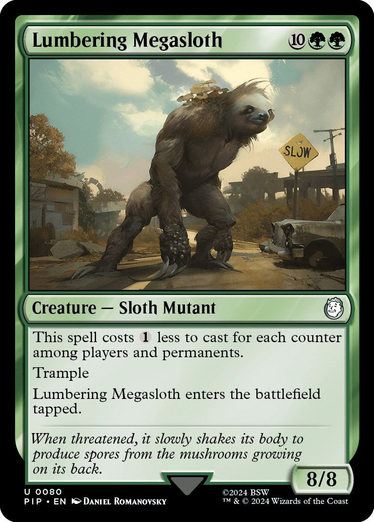 Lumbering Megasloth (80) [PIP] - MTG Single