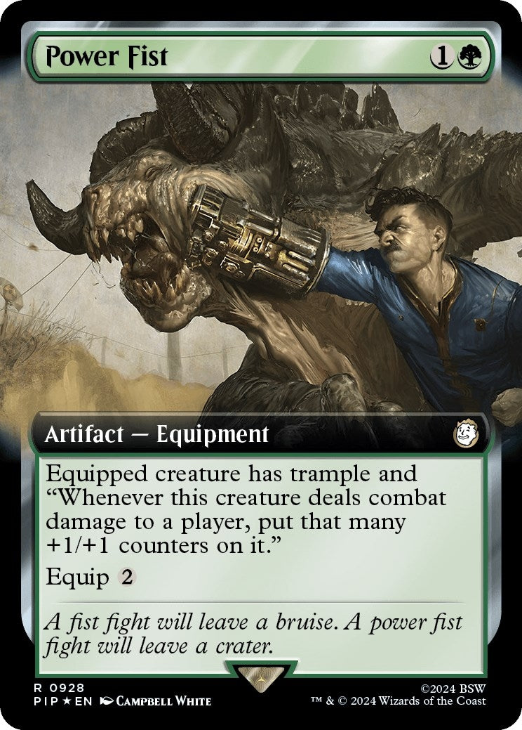 Power Fist (Extended Art) (Surge Foil) (928) [PIP] - MTG Single
