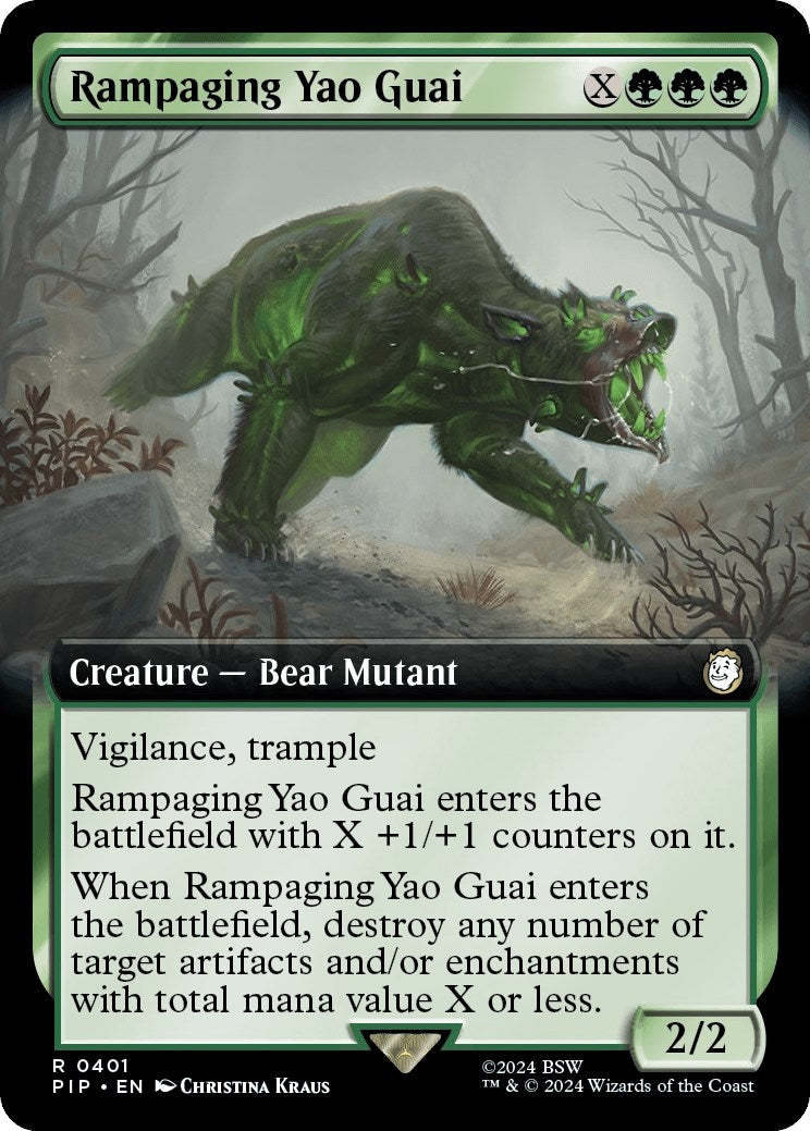 Rampaging Yao Guai (Extended Art) (401) [PIP] - MTG Single