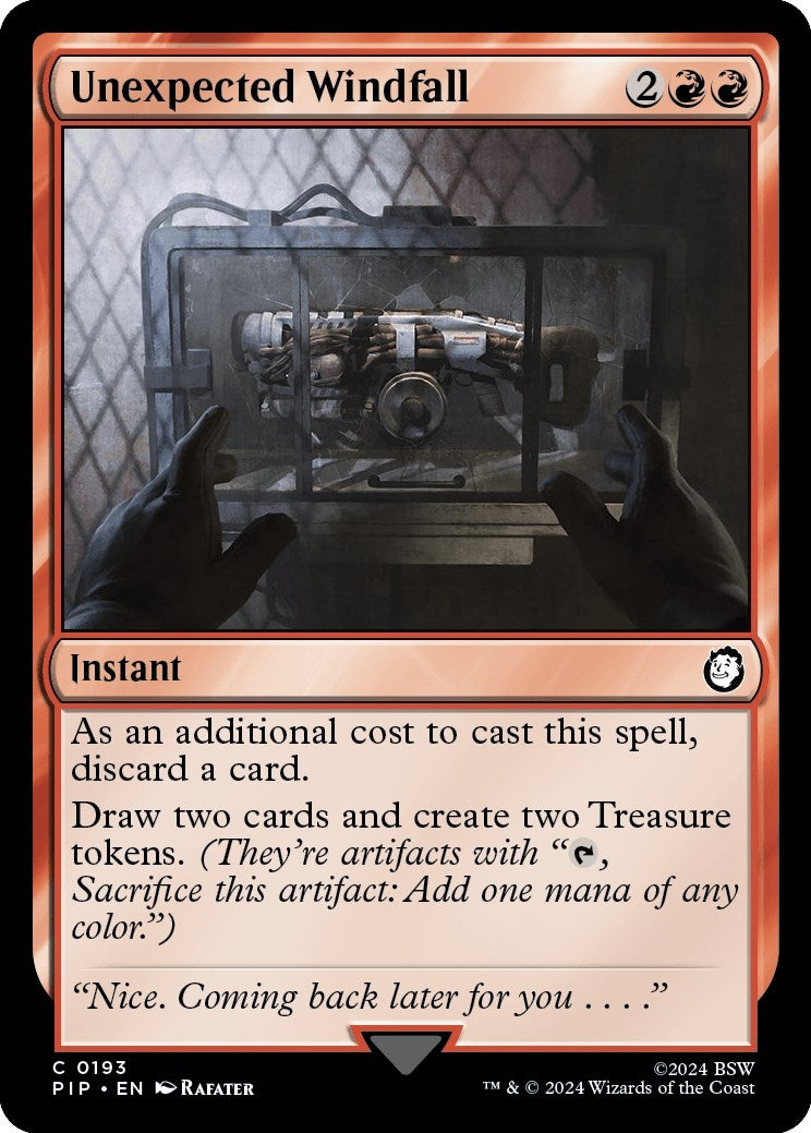 Unexpected Windfall (193) [PIP] - MTG Single