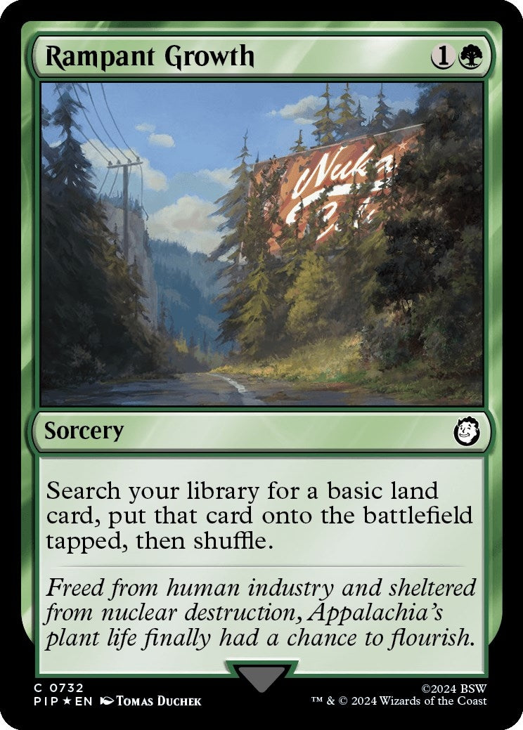 Rampant Growth (Surge Foil) (732) [PIP] - MTG Single