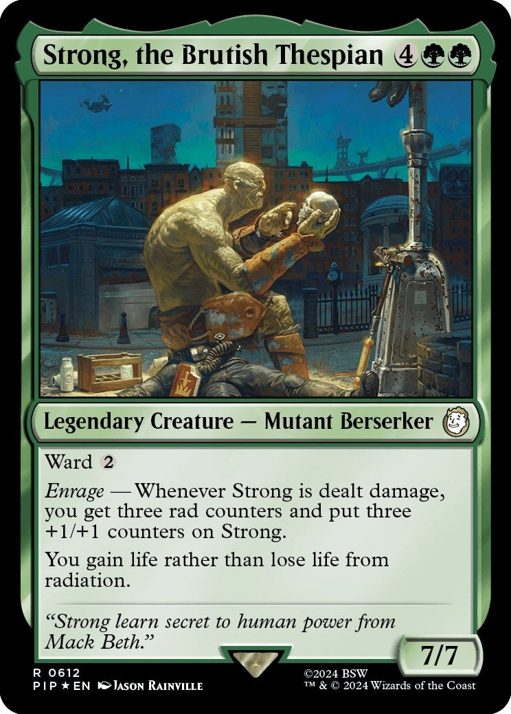 Strong the Brutish Thespian (Surge Foil) (612) [PIP] - MTG Single