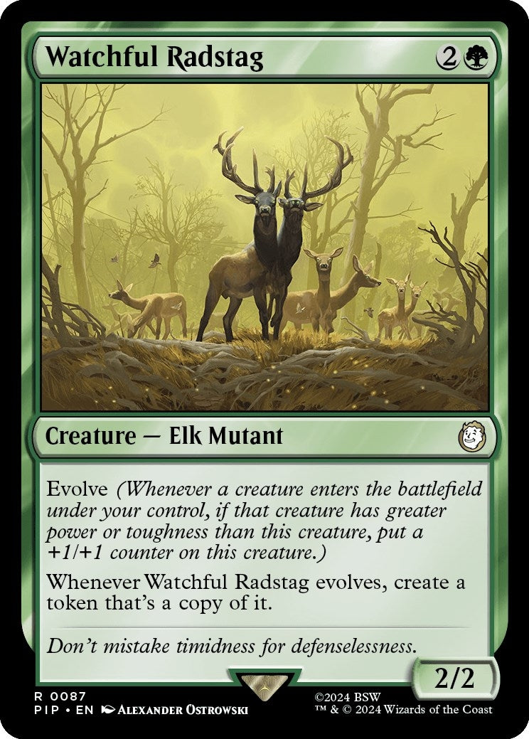 Watchful Radstag (87) [PIP] - MTG Single