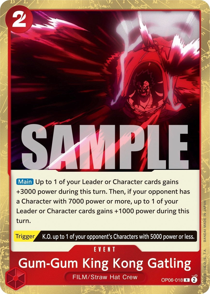 Gum-Gum King Kong Gatling (6018) (OP06) - One Piece Card Game Single
