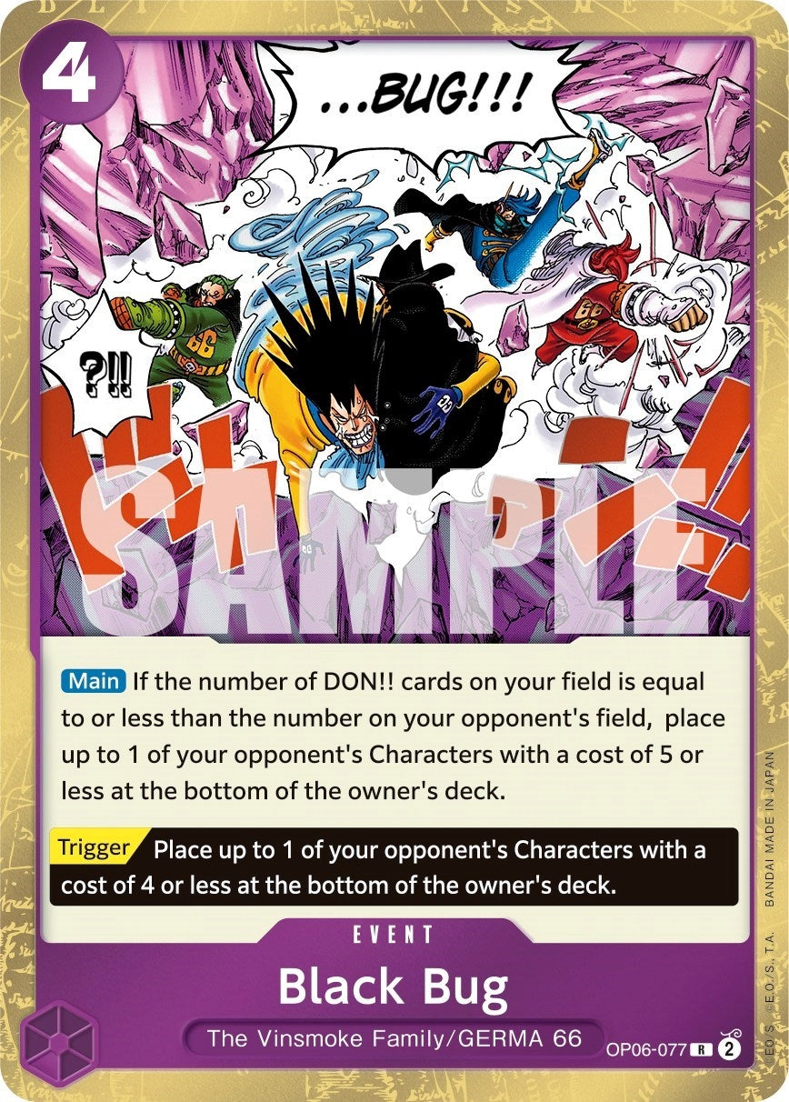Black Bug (6077) (OP06) - One Piece Card Game Single