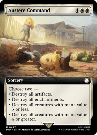Austere Command (Extended Art) (447) [PIP] - MTG Single