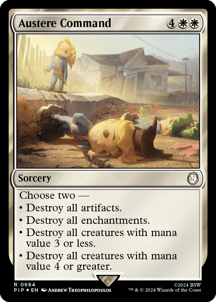 Austere Command (Surge Foil) (684) [PIP] - MTG Single