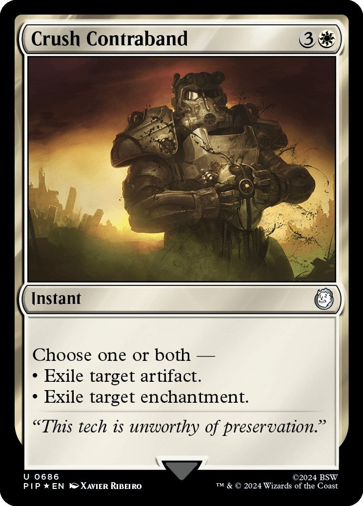 Crush Contraband (Surge Foil) (686) [PIP] - MTG Single