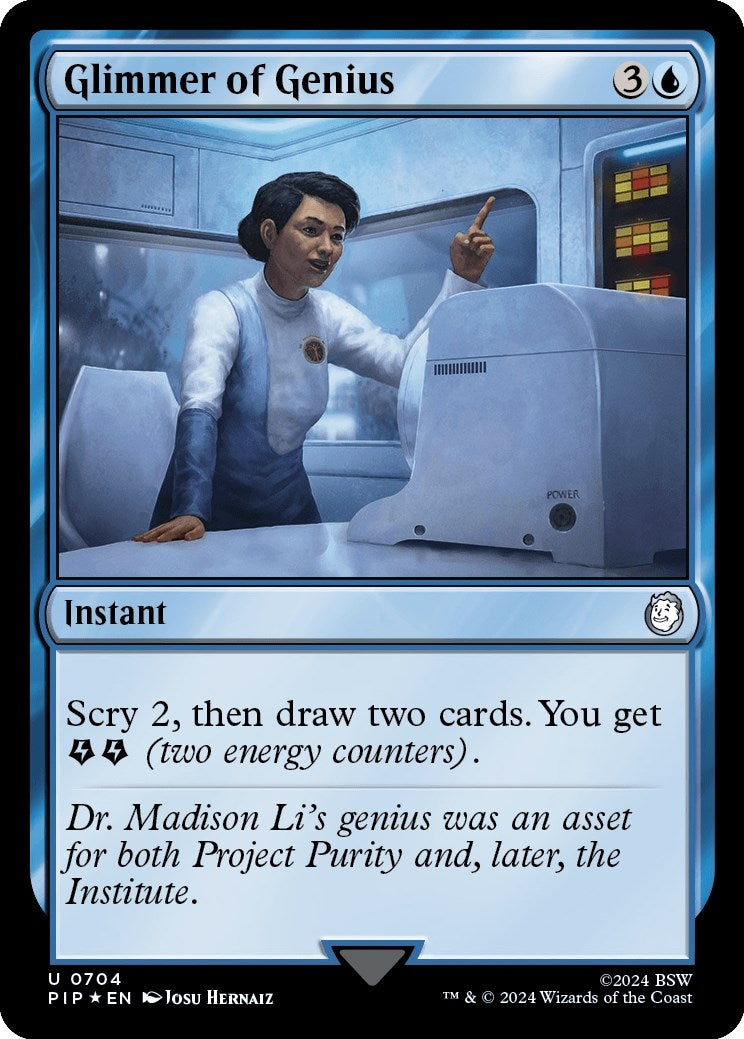 Glimmer of Genius (Surge Foil) (704) [PIP] - MTG Single