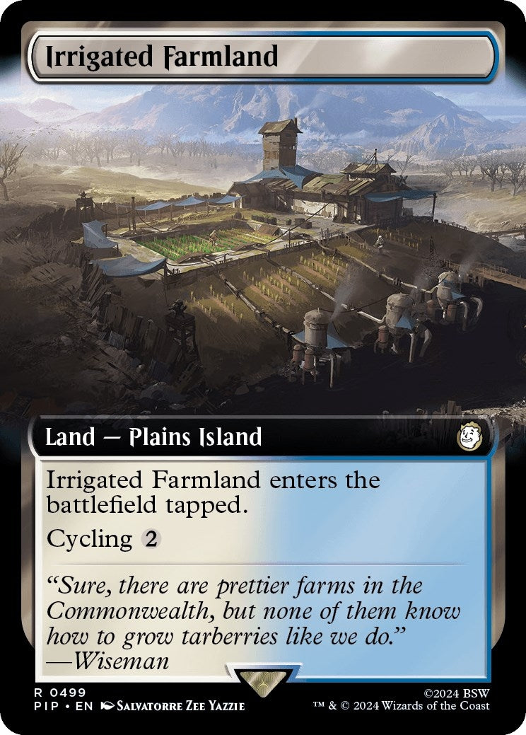 Irrigated Farmland (Extended Art) (499) [PIP] - MTG Single