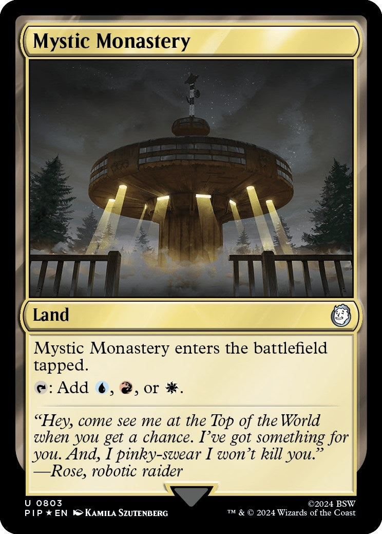 Mystic Monastery (Surge Foil) (803) [PIP] - MTG Single