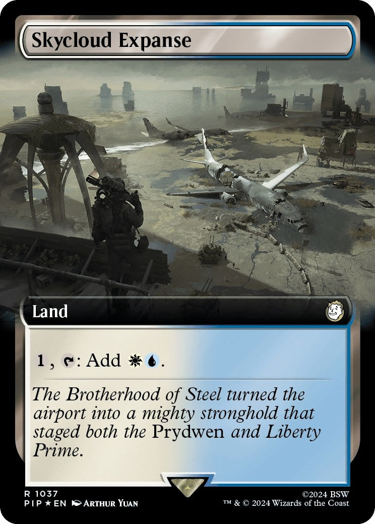Skycloud Expanse (Extended Art) (Surge Foil) (1037) [PIP] - MTG Single