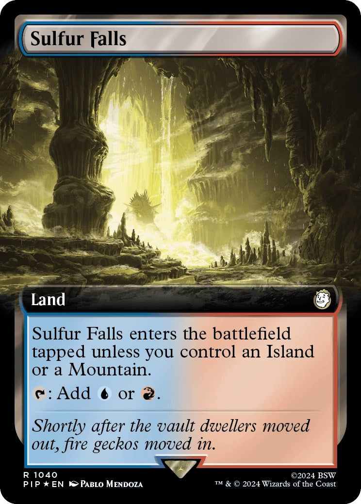 Sulfur Falls (Extended Art) (Surge Foil) (1040) [PIP] - MTG Single