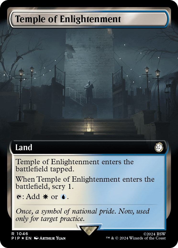Temple of Enlightenment (Extended Art) (Surge Foil) (1046) [PIP] - MTG Single