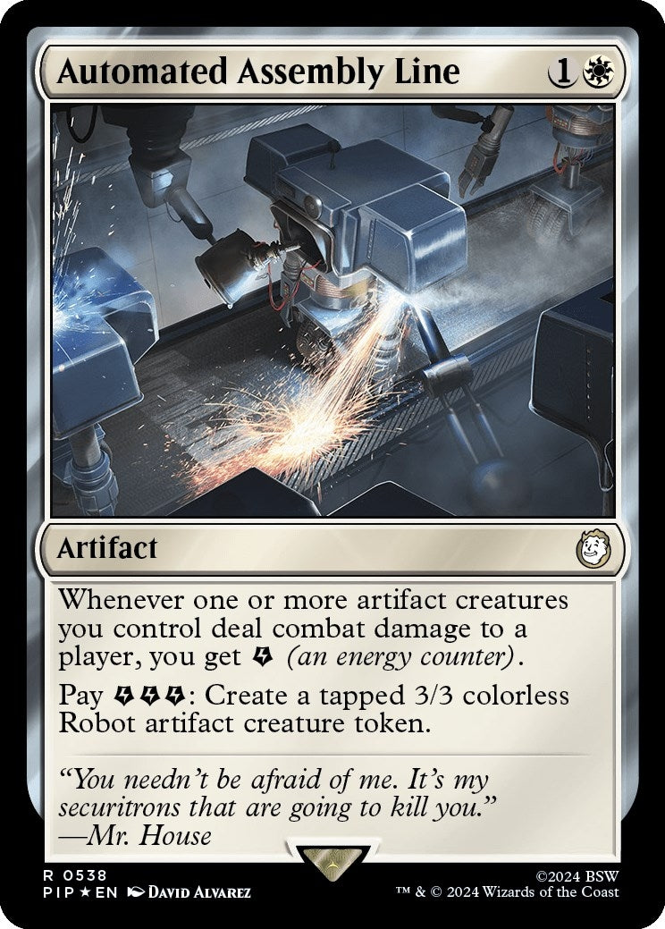 Image for Automated Assembly Line (Surge Foil) (538) (Universes Beyond: Fallout) - Magic: The Gathering